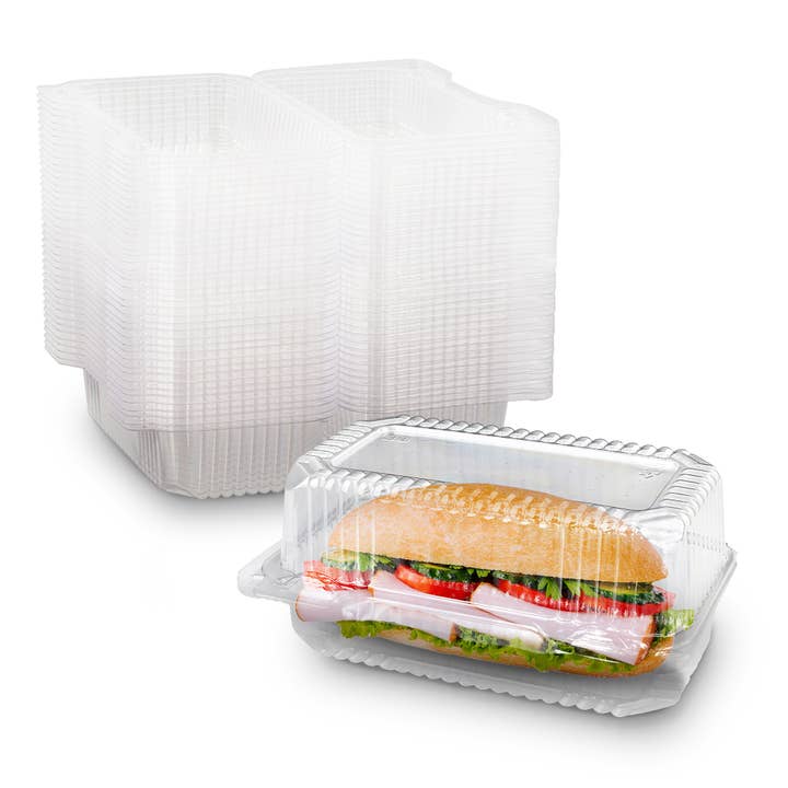 MT Products - Wholesale Food Storage Container - MT Products Plastic Loaf Containers with Hinged Lid