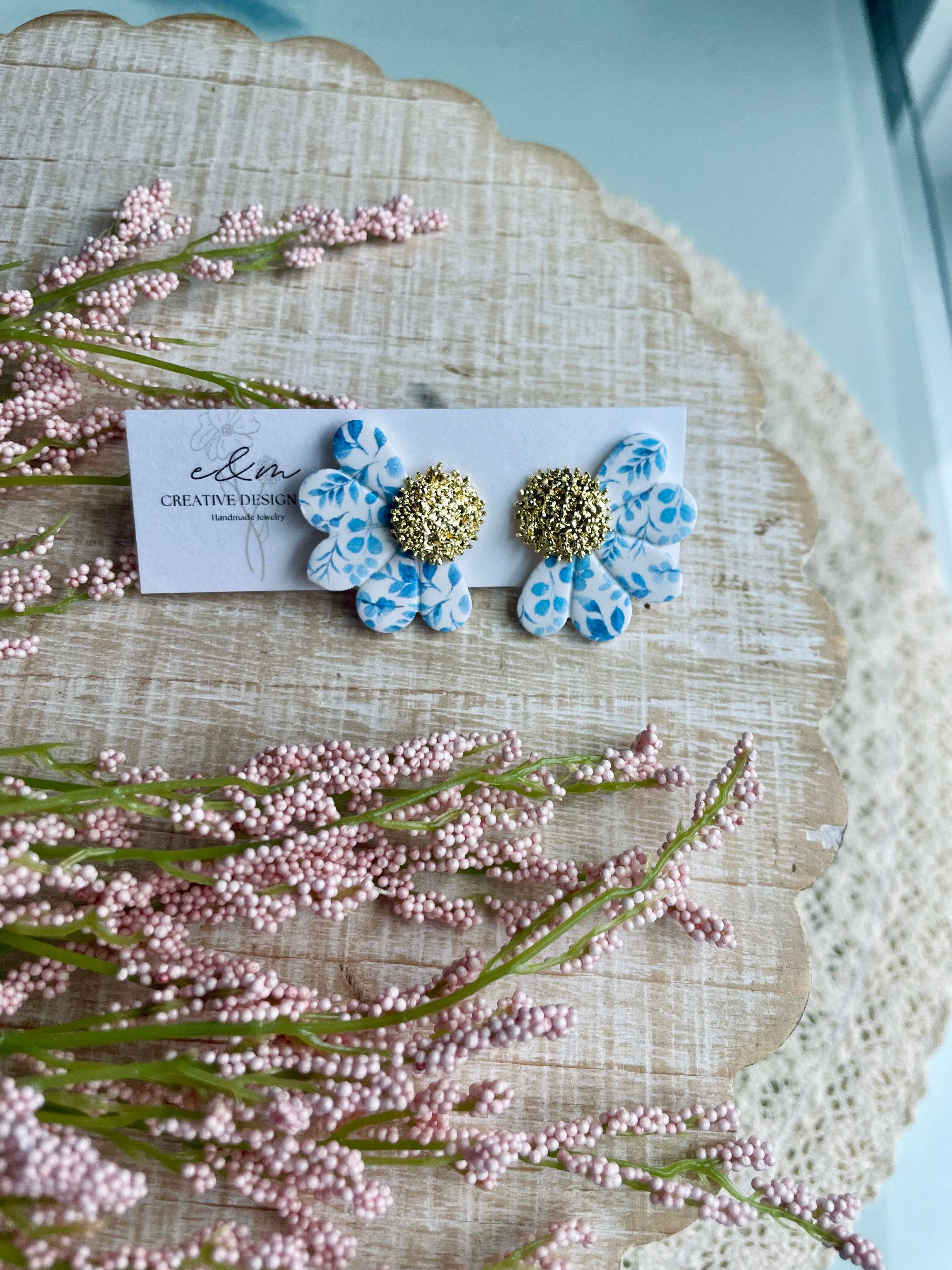 E & M Creative Design Co. - Wholesale Stud/Post Earrings - Flower Studs1