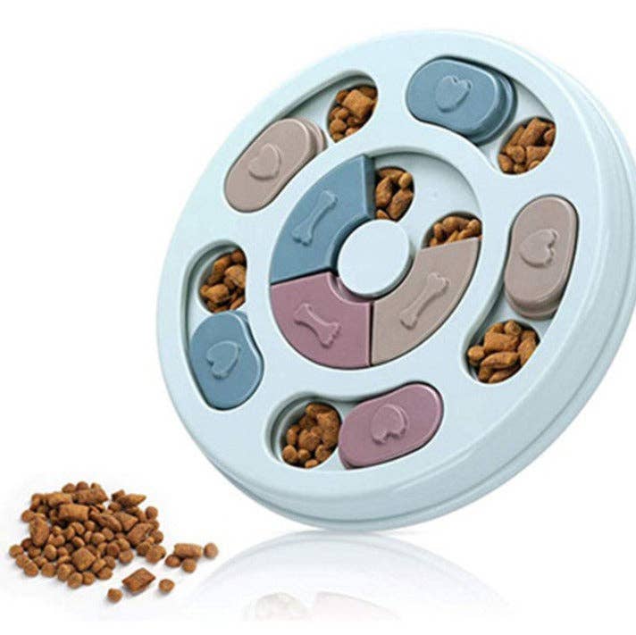 VIGOR - Vente Jouet – chien - Jouet puzzle interactif pour chien en forme de patte, plateau tournant anti-étouffement16
