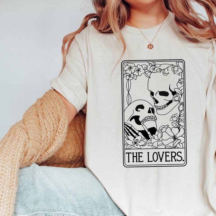 The Lovers Tarot Card T-shirt for wholesale by VibeClothing