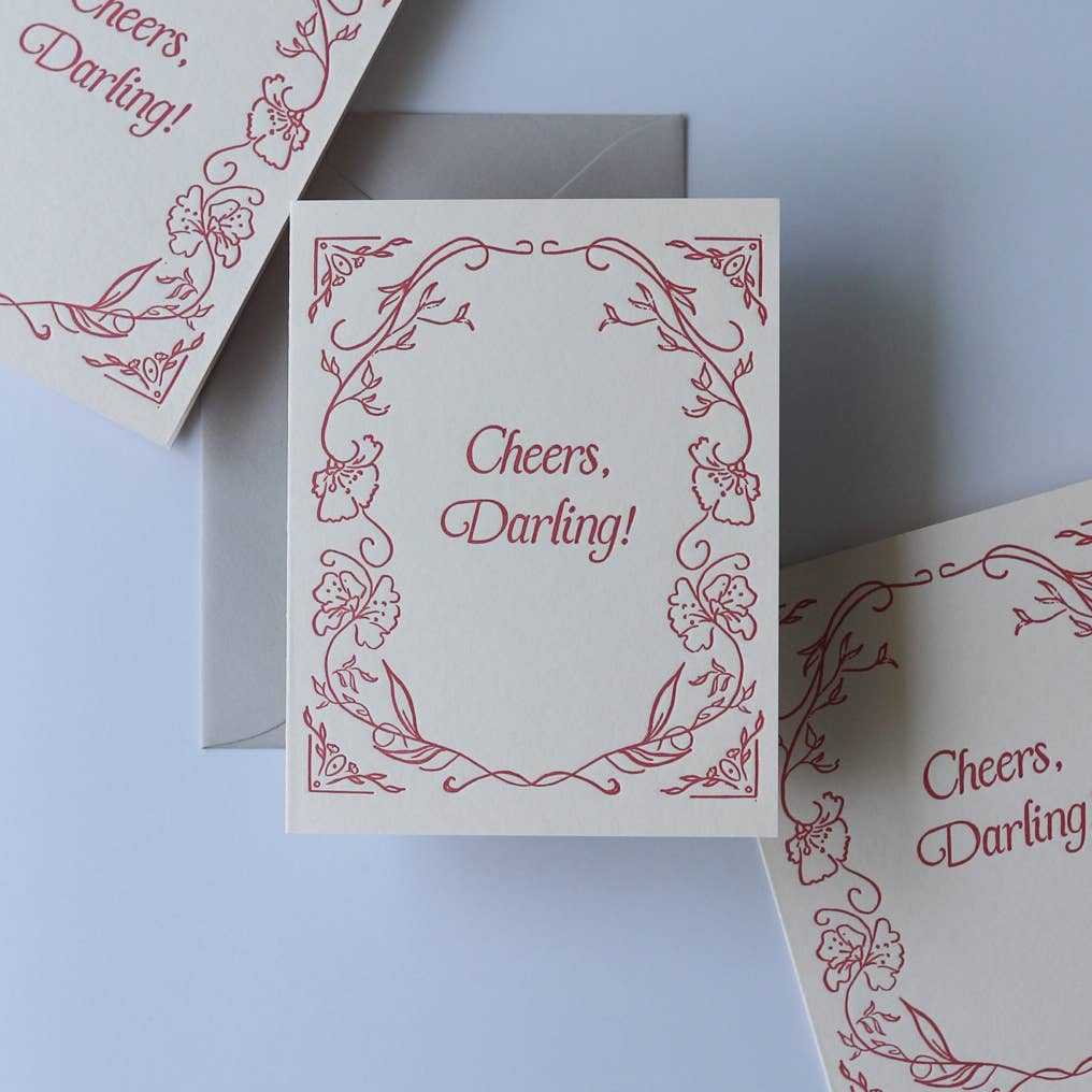 Ashley Frye Studio – wholesale Everyday greeting card – Cheers, Darling!3