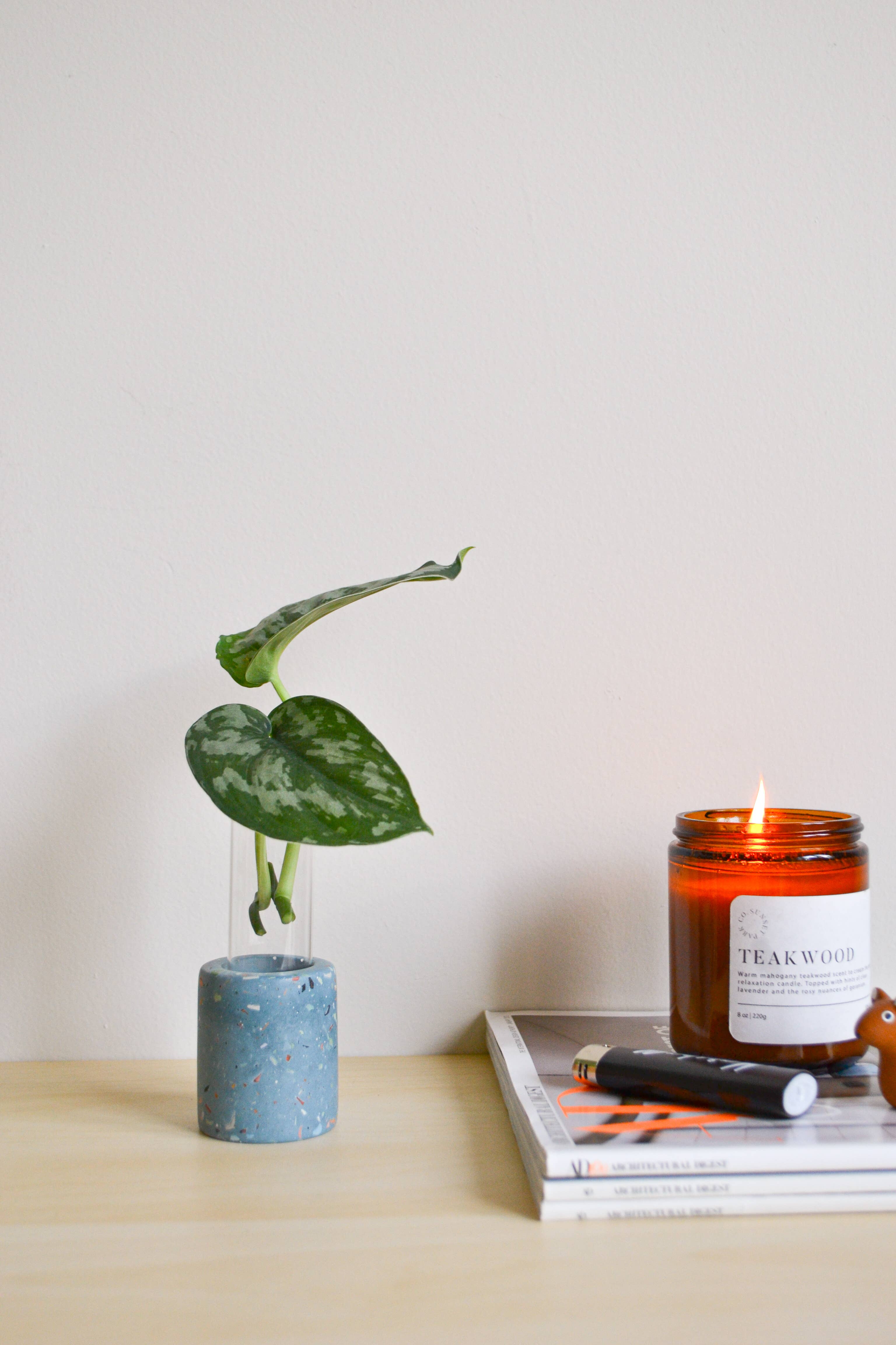 LindaMakess - Wholesale Plant Pot - Zero Waste Terrazzo Single Propagation Test Tube Plant Stand4