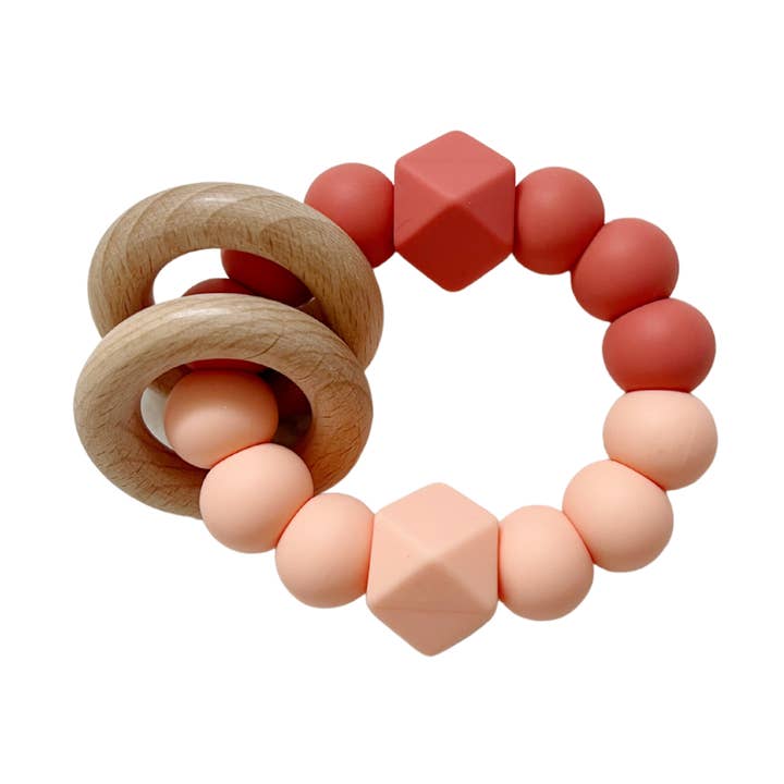 Teether - Coral Peachy for wholesale by LouLou’s by Lourdes