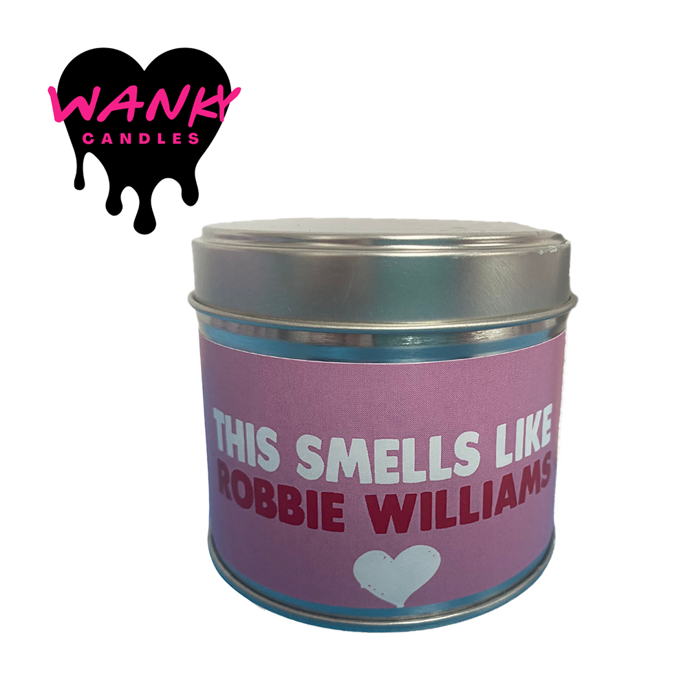 Cheeky Chops Cards & Wanky Candles - Vente Bougies de voyage - Bougie Robbie Williams, cadeau de bougie
WCT Robbie Williams6