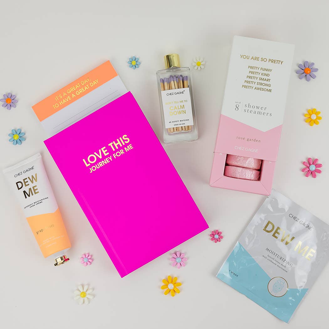 Chez Gagné – Diário por atacado – Adoro Esta Jornada Para Mim - Diário de Capa Dura - Fúcsia Brilhante5