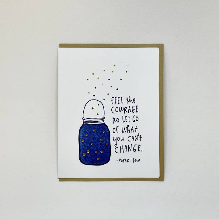 Big Wheel Press - Wholesale Encouragement Card - Courage (Foil Highlights)