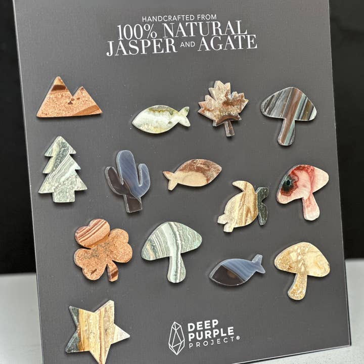 Mix and Match Crystal Magnets with free Display for wholesale by Deep Purple Project