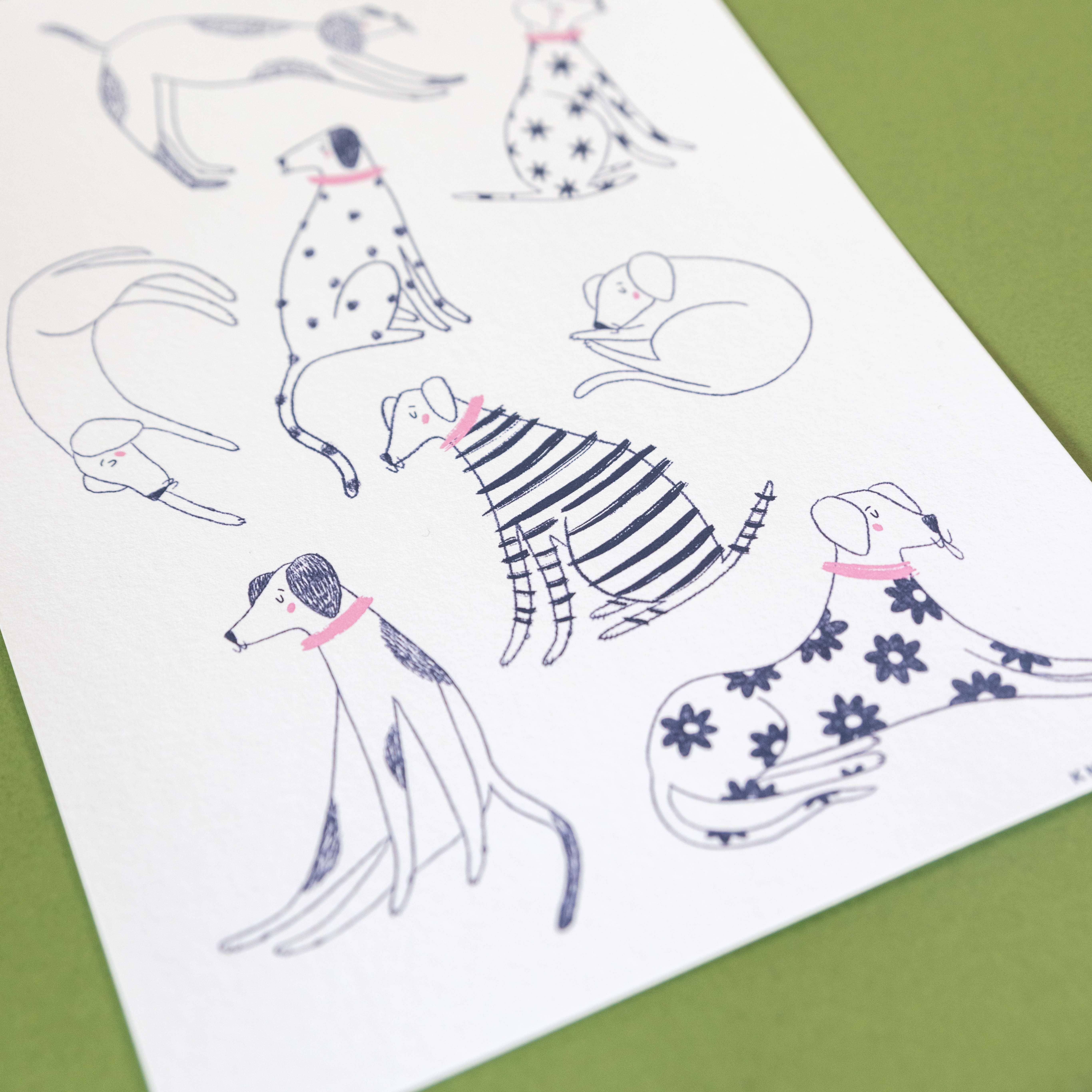 Knotty Knotty - Wholesale Art Print - Cool Pups – Art Print 1