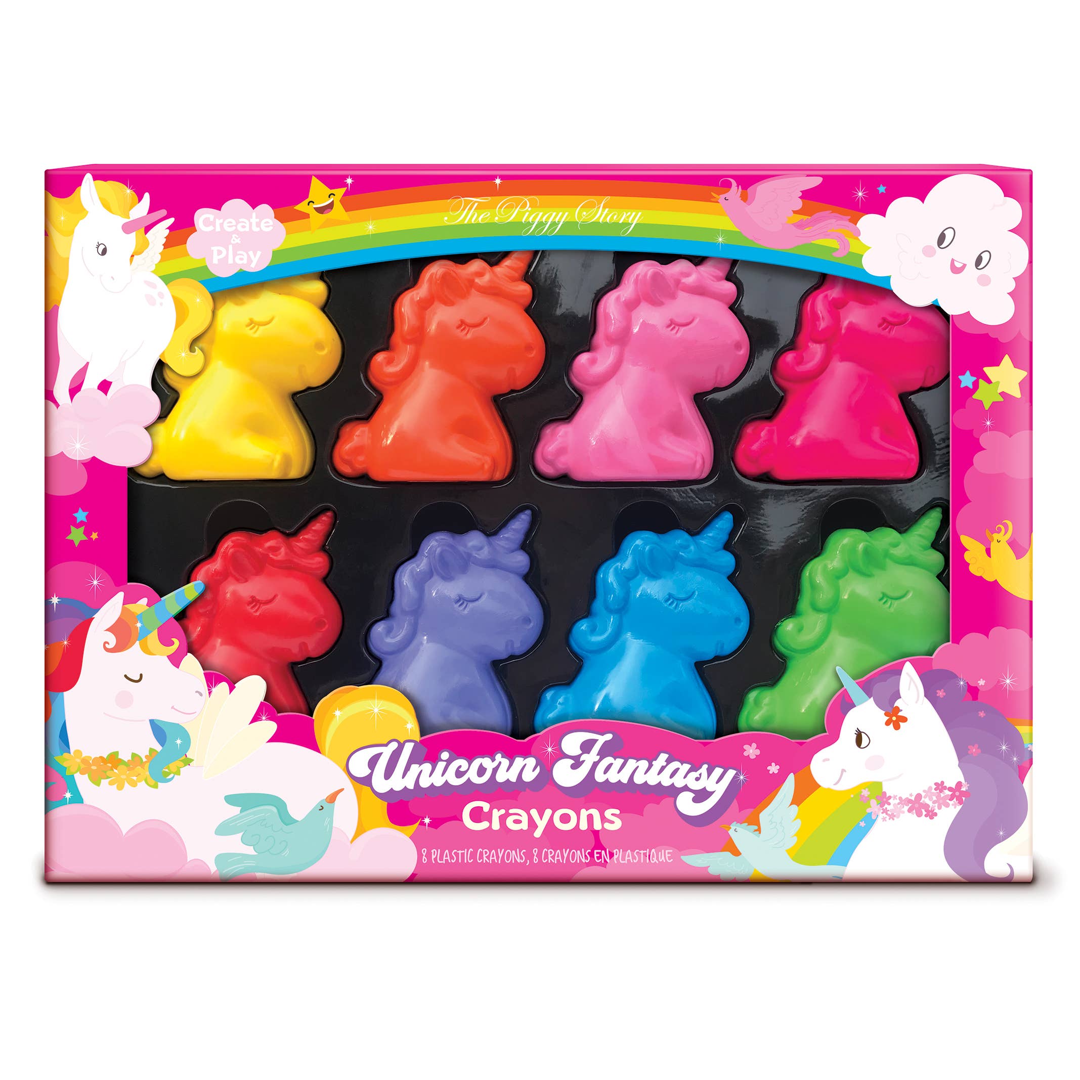 The Piggy Story - Wholesale Crayons - Kids & Baby - Unicorn Fantasy Crayons of Fun Gift Set for Kids1
