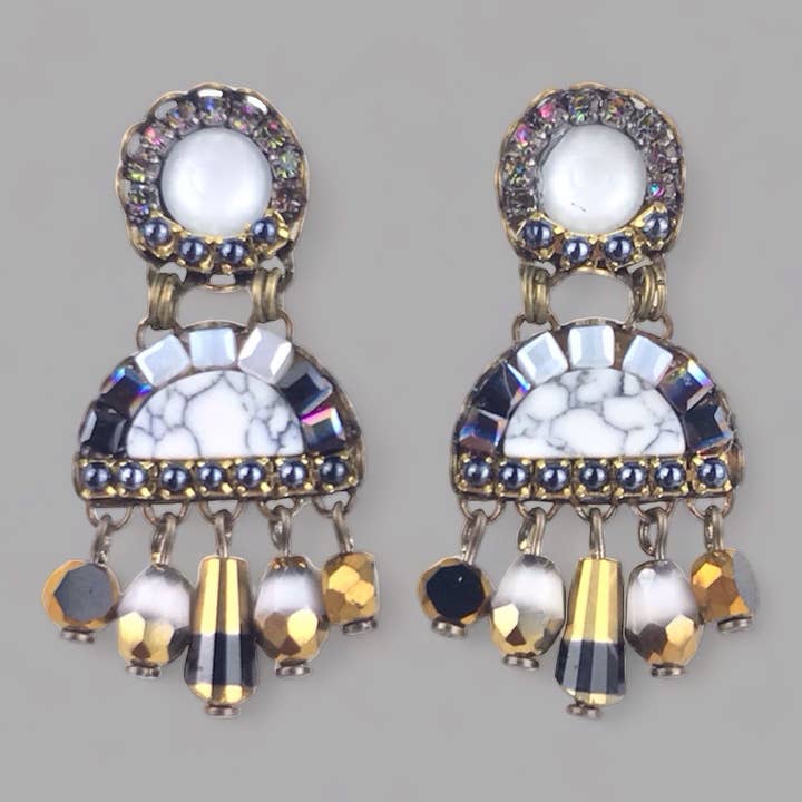 BASIC EARRINGS BY MELIZI MARBLE for wholesale by melizijewelry