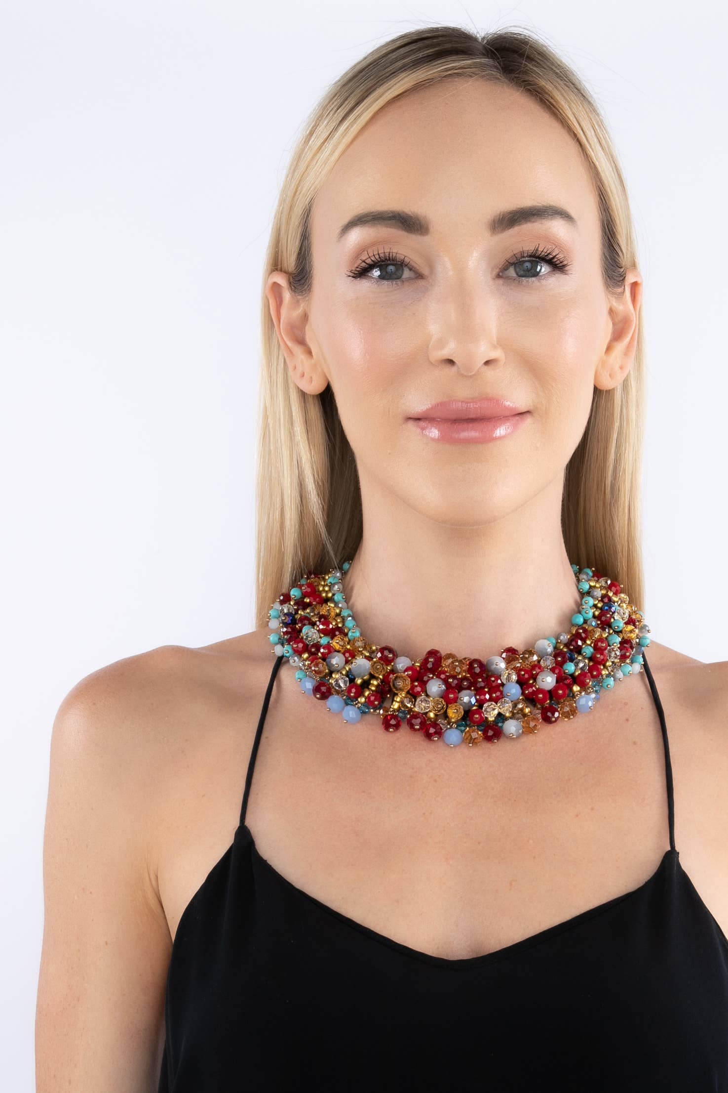 Eye Candy Los Angeles - Wholesale Beaded/Pearl Necklace - Roya Statement Necklace1