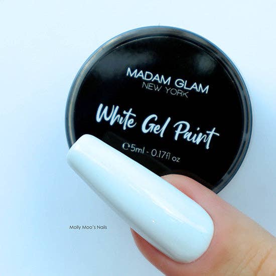 Madam Glam – wholesale Nail polish – White Gel Paint1