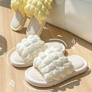 Fluffy 2025 bathroom slippers