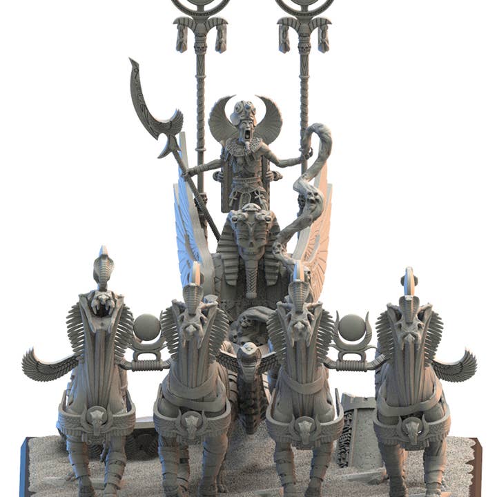 Pharao auf einem Streitwagen für den Großhandel von Forg3d