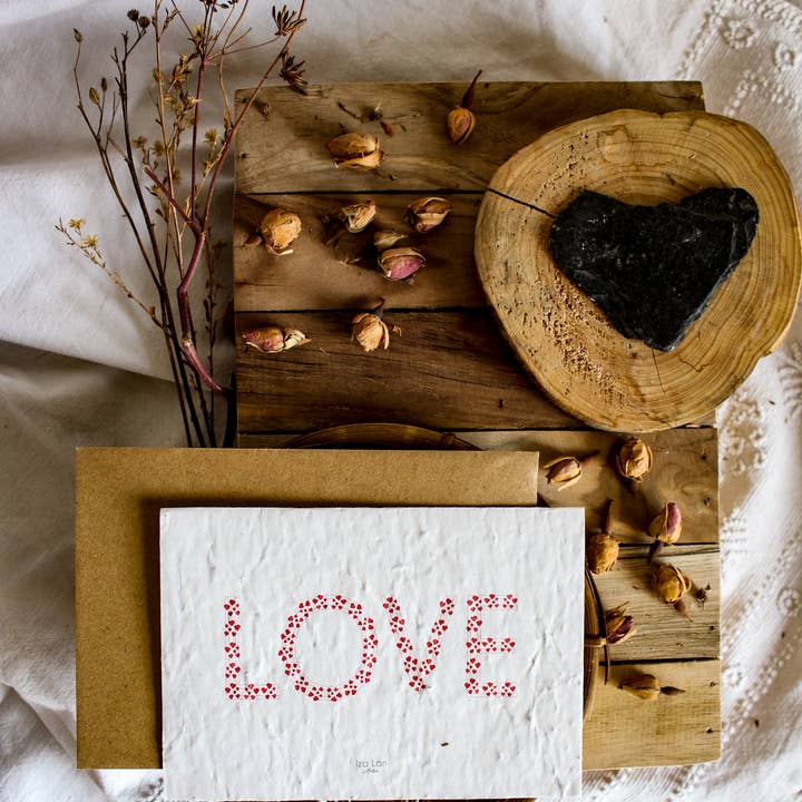 carte à planter Love pour la vente par Iza lan Atelier