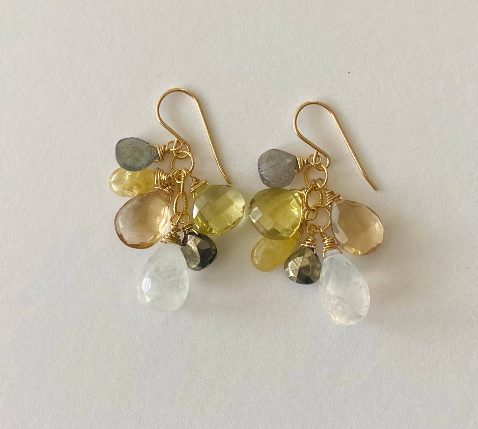 Judy Brandon Jewelry - Wholesale Dangle Earrings - Gemstone cluster earring1