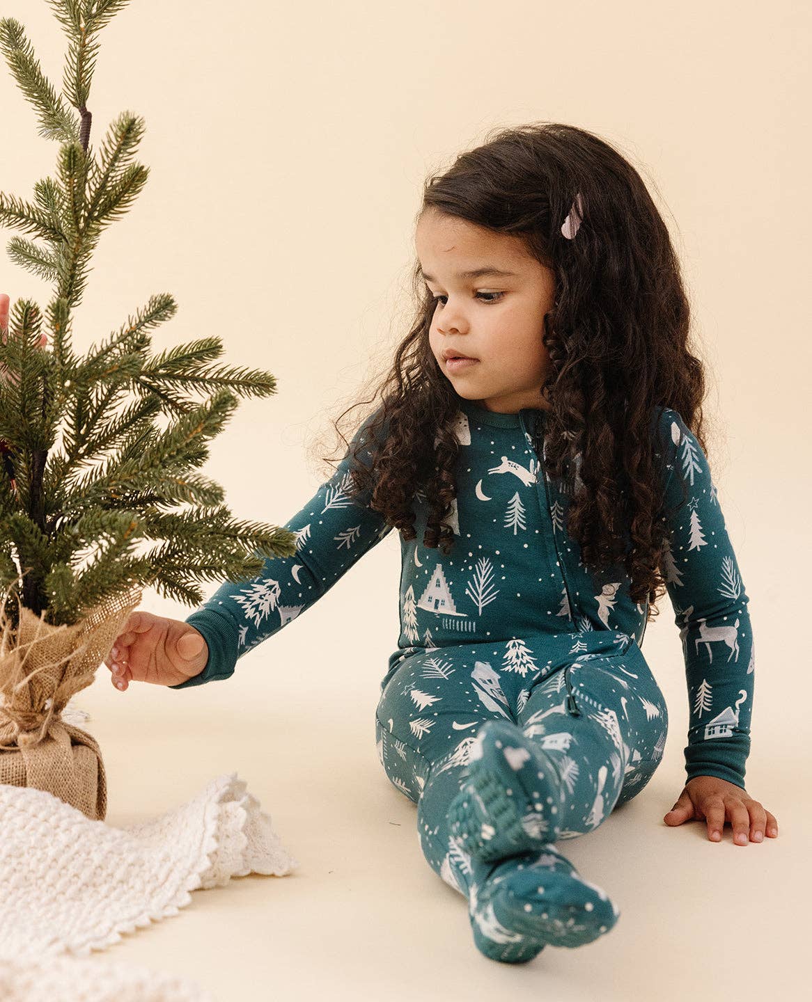 Lark - Wholesale Jumpsuit - Baby - Holiday Convertible Footie in Winter Wonderland3