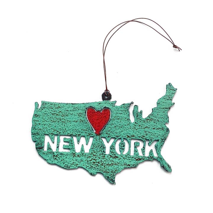 United States Ornament with Name Drop Custom souvenir USA for wholesale by Whimsies