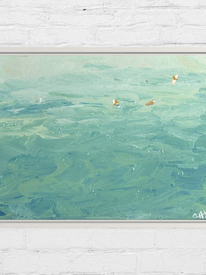 THREE SURFER SERIES- QUEENS No.2 for wholesale by Carol Hunter Art