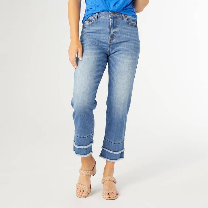 Bambu Soft Straight Crop with Double Fringe for wholesale by COCO + CARMEN