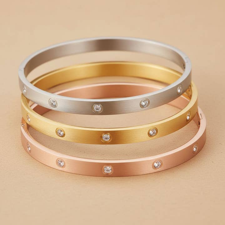 elasisters - Wholesale Jewelry Set - Tri-Color Laser Engraved Bracelet3
