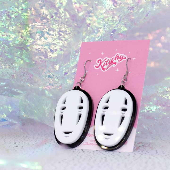 Kitschy - Wholesale Dangle Earrings - No Face Earrings Laser Cut Acrylic2