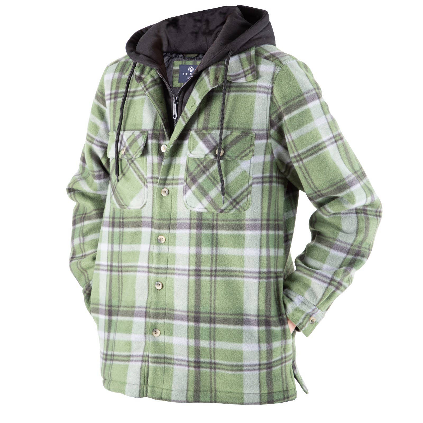 Generation XYZ – Casaco - Homem por atacado – Casaco acolchoado xadrez masculino [HF-MFJ158X]5