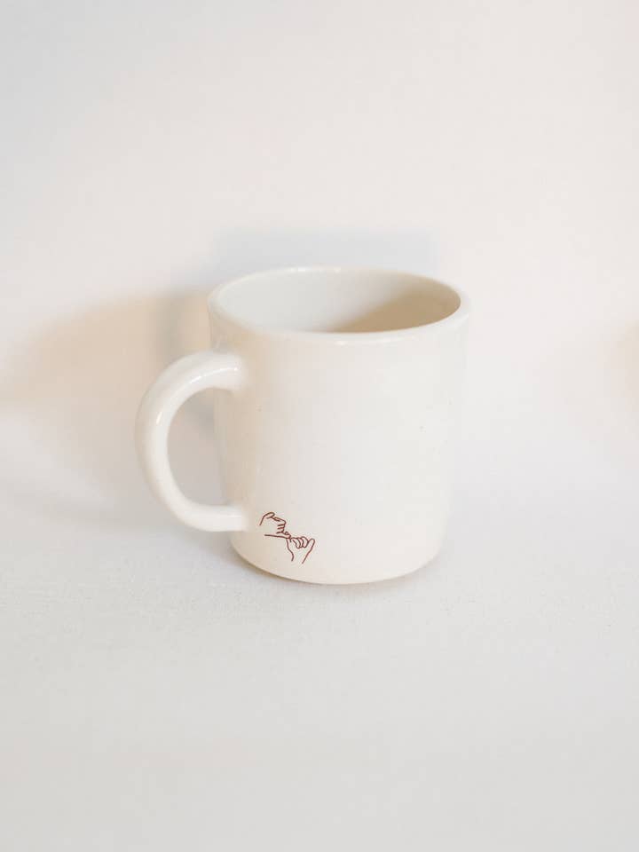 Handmade Pinky Promise Mug for wholesale by Cup Half Full Ceramics