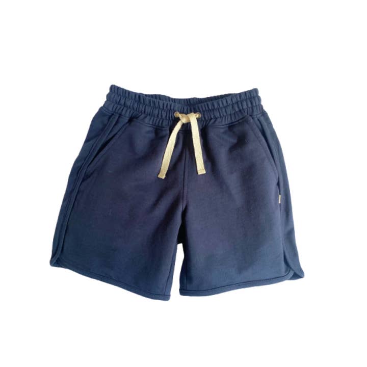 Organic Ollie Shorts - Navy loopknit for wholesale by Jackalo