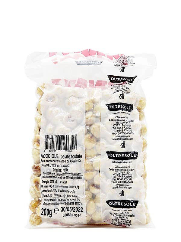 Oltresole - Wholesale Nuts - ROASTED PEELED HAZELNUTS 200 g1