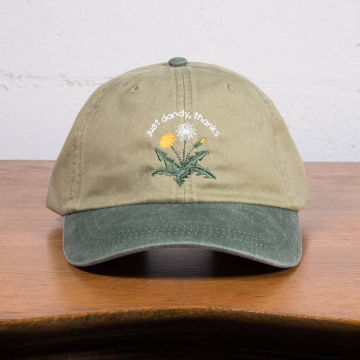 Just Dandy, Thanks! Dad Hat for wholesale by Crewel and Unusual