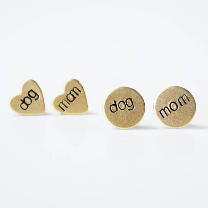 Boucles d'oreilles Dog Mom, cadeaux pour pour la vente par Grey Theory Mill