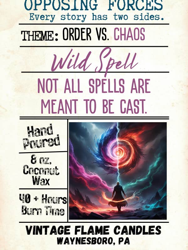 Wild Spell (Chaos) - Opposing Forces Collection for wholesale by The Vintage Flame Candles