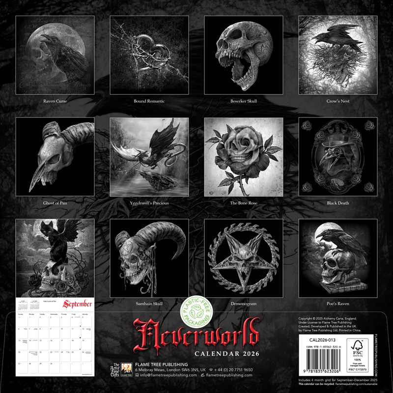 Simon & Schuster - Wholesale Calendar - Alchemy: Neverworld Wall Calendar 2026 (Art Calendar) by1