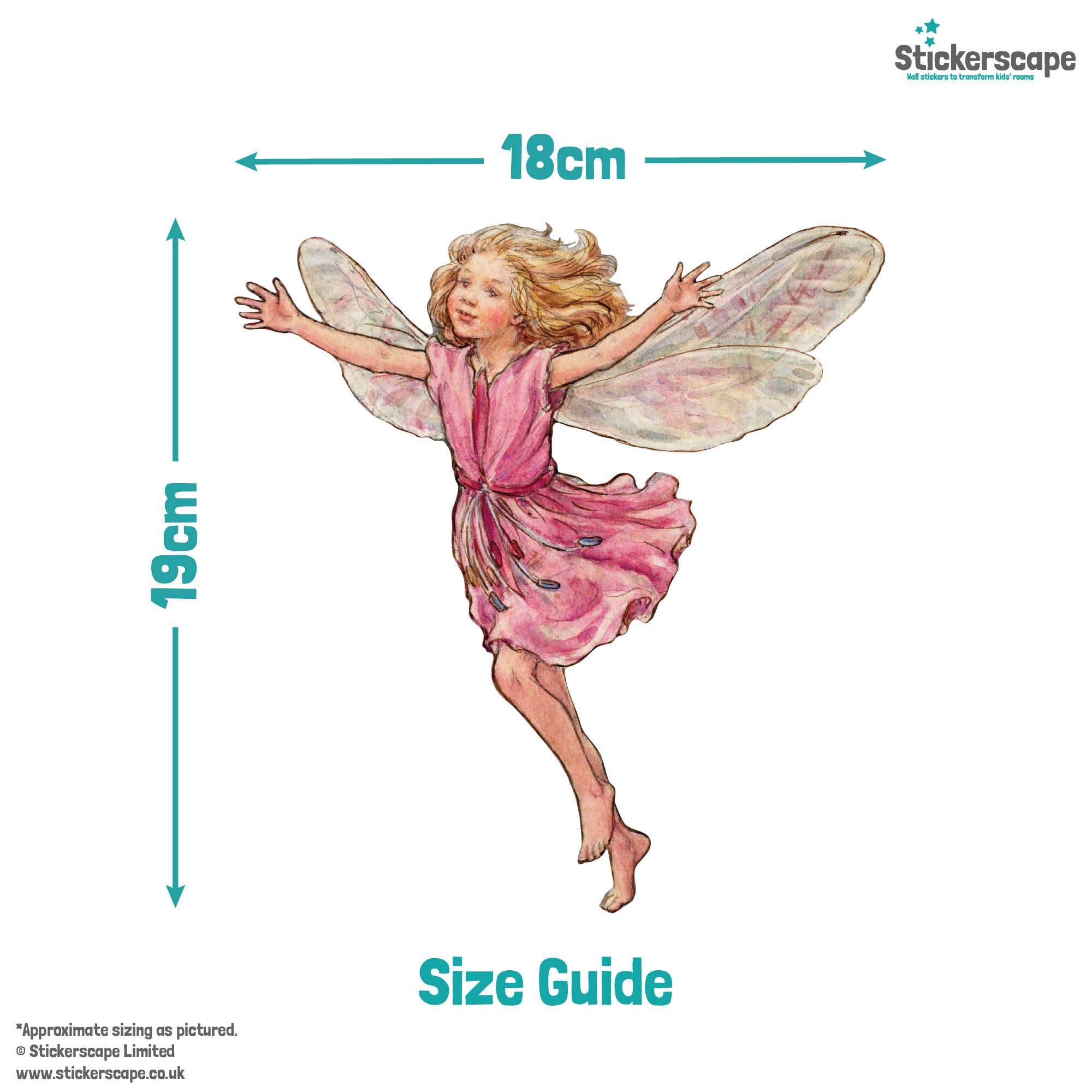 Stickerscape – wholesale Wall decor – Kids & Baby – Flower Fairies Wall Stickers5