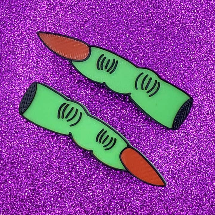 Retro Halloween Heksenvinger Haarclips Gloeien in het Donker voor wholesale door Printy Vibes