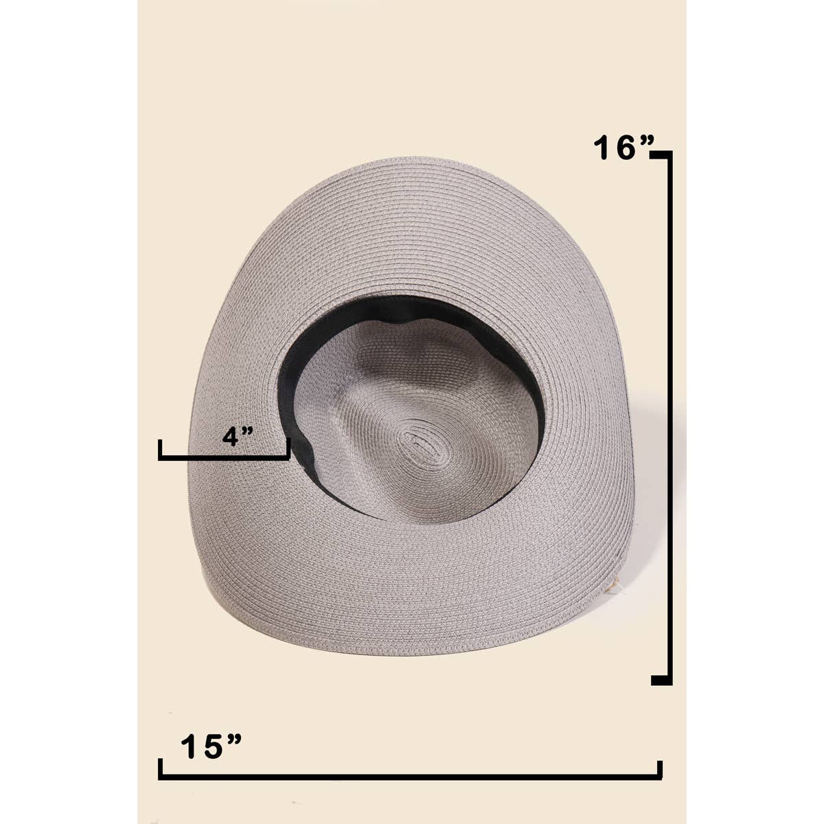 Anarchy Street - Vendita all'ingrosso Cappello di paglia - Donna - Cappello Fedora con fibbia intrecciata2