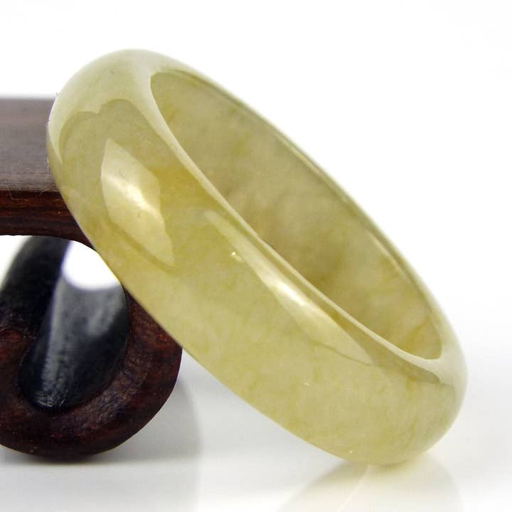 Anel Jade Natural Us 9.25 - 19.2Mm por atacado de Vintagecollection888