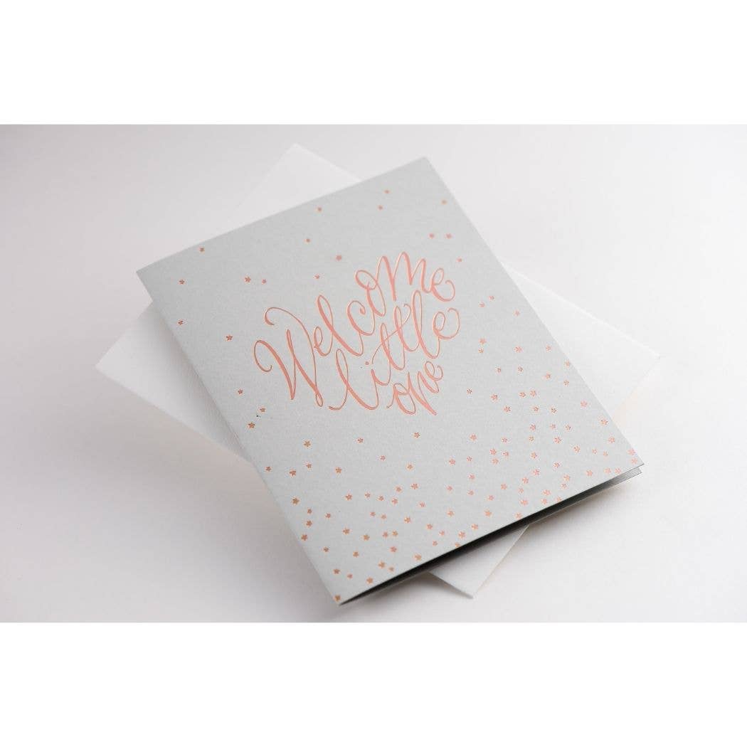 Porchlight Press Letterpress - Vente Cartes bébé - Carte de bienvenue Little One5