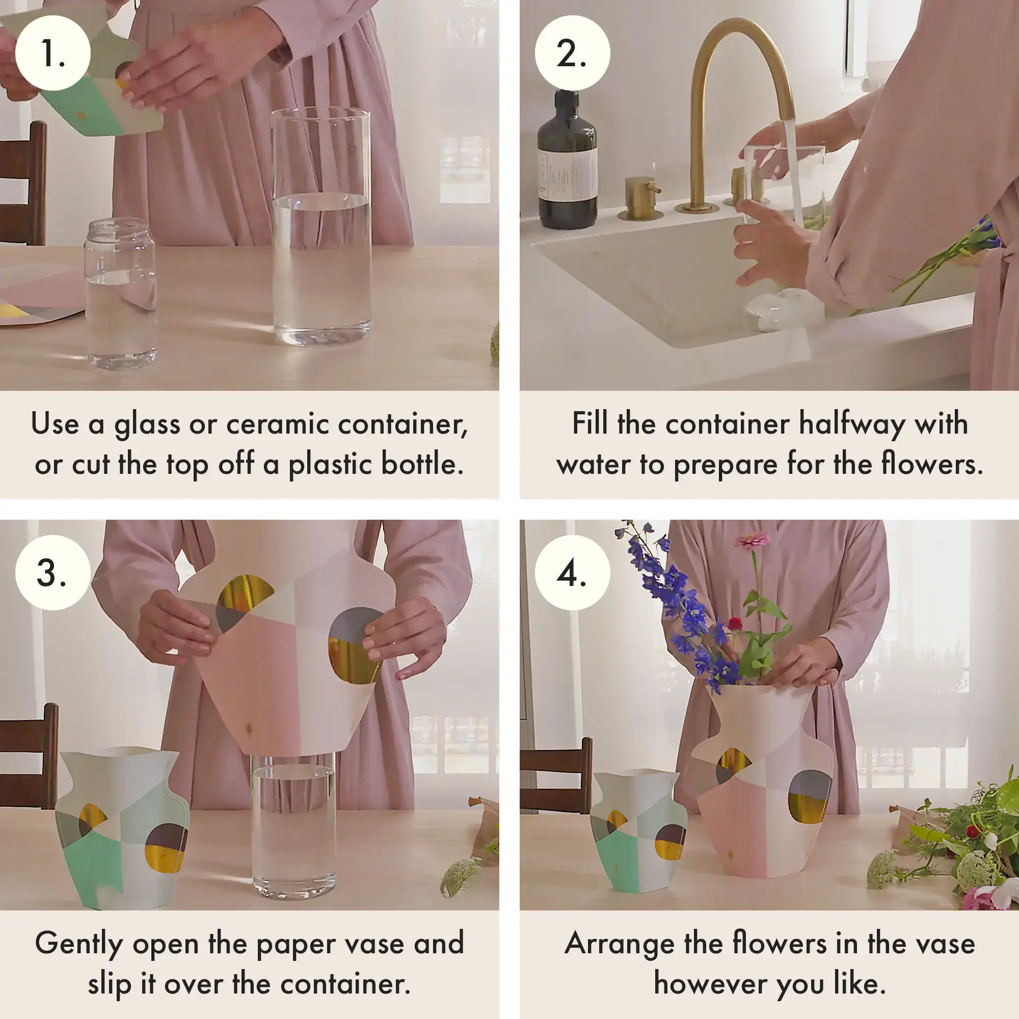 54 Celsius - Venta al por mayor Floreros - Jarrón de Papel OCTAEVO Jaime Hayon - Blanco, Jarrón para Flores6