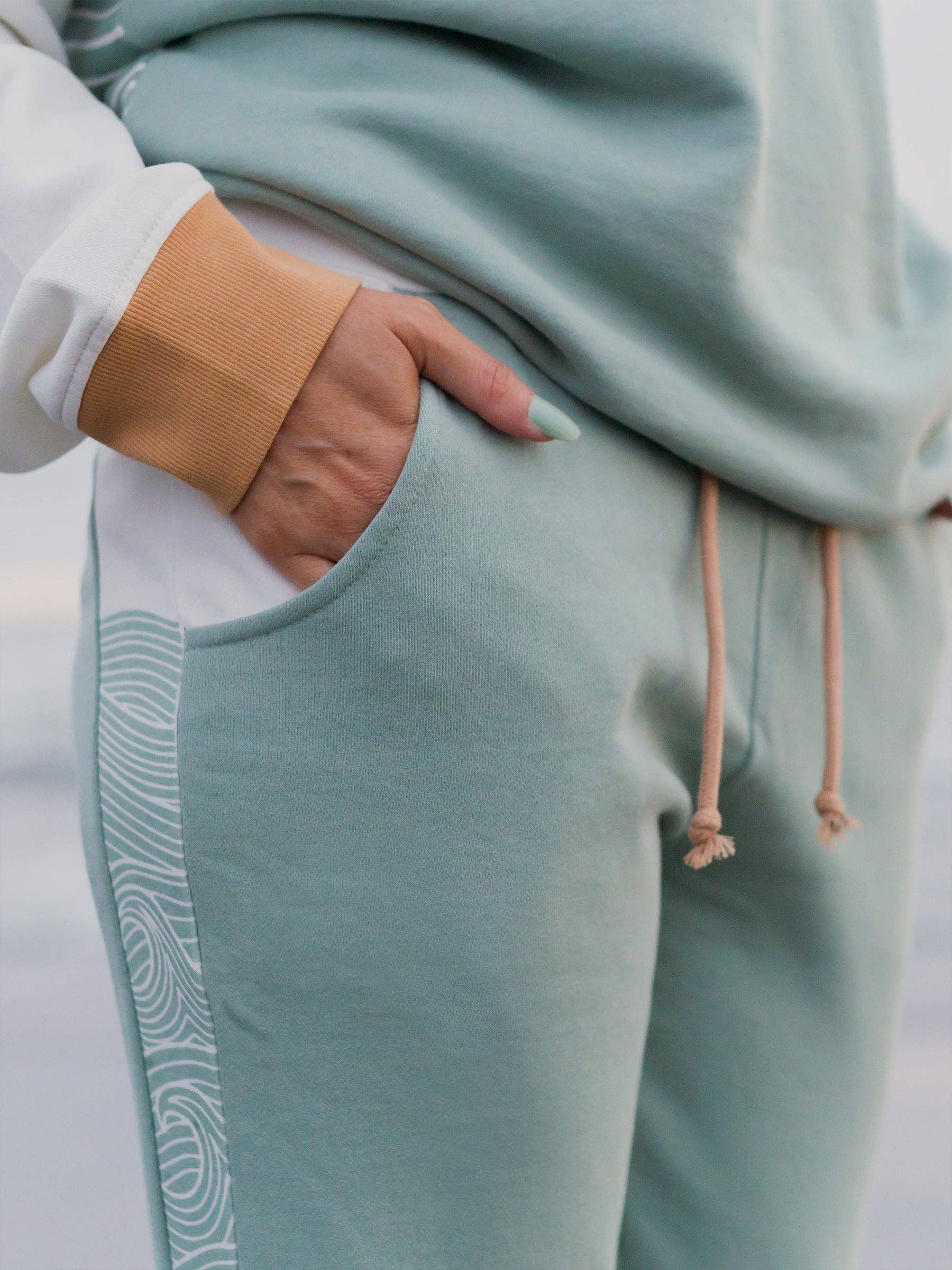 Happy Earth - Wholesale Lounge Sweatpants/Joggers - Women's - Rolling Seas Joggers1