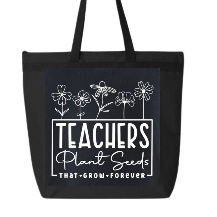Teachers Plant Seeds | Tragetasche mit Reißverschluss für den Großhandel von Homemade by Hunt