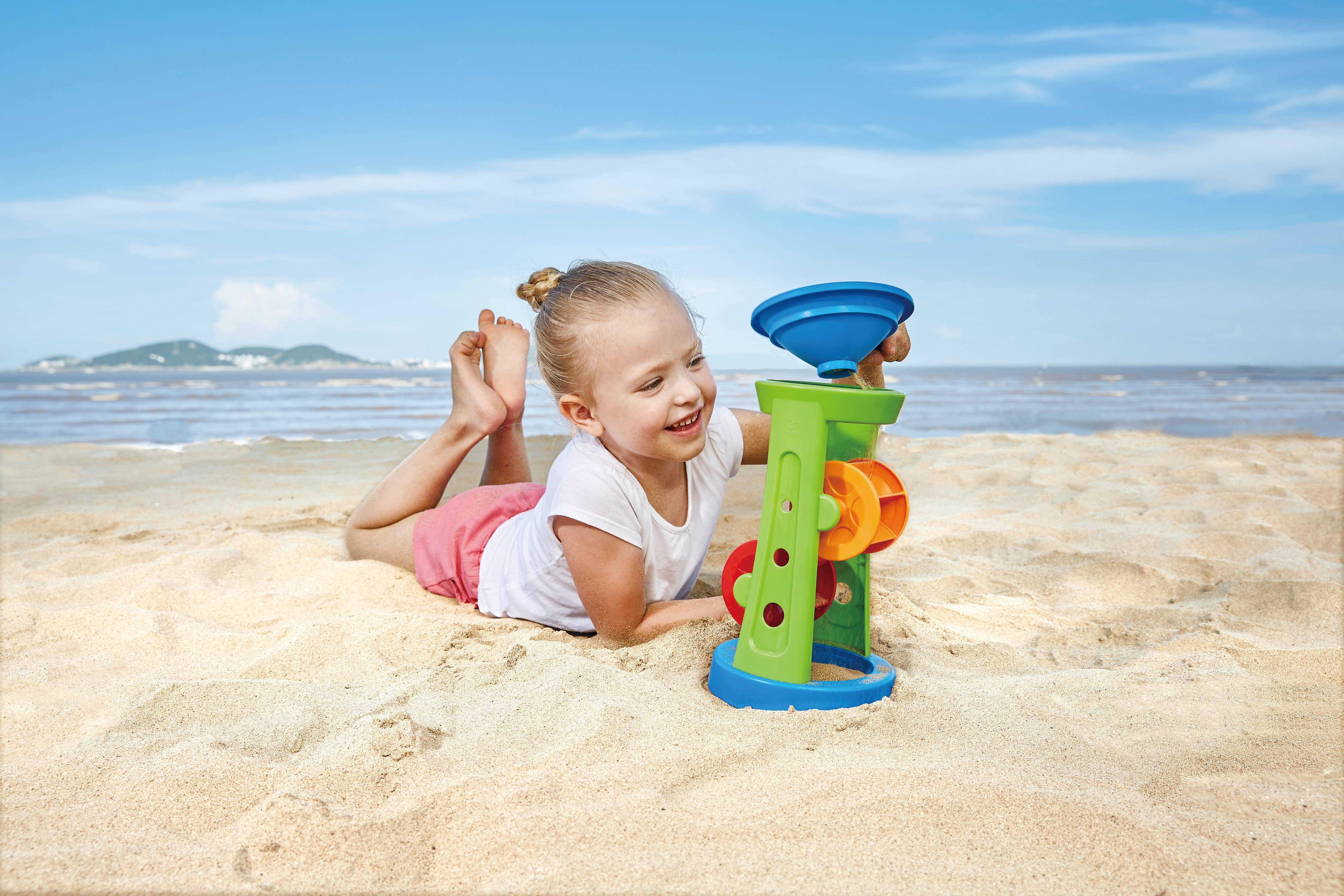 Hape Toys - Vente Jouet de plage/piscine - Enfant et bébé - Double roue à sable et à eau1