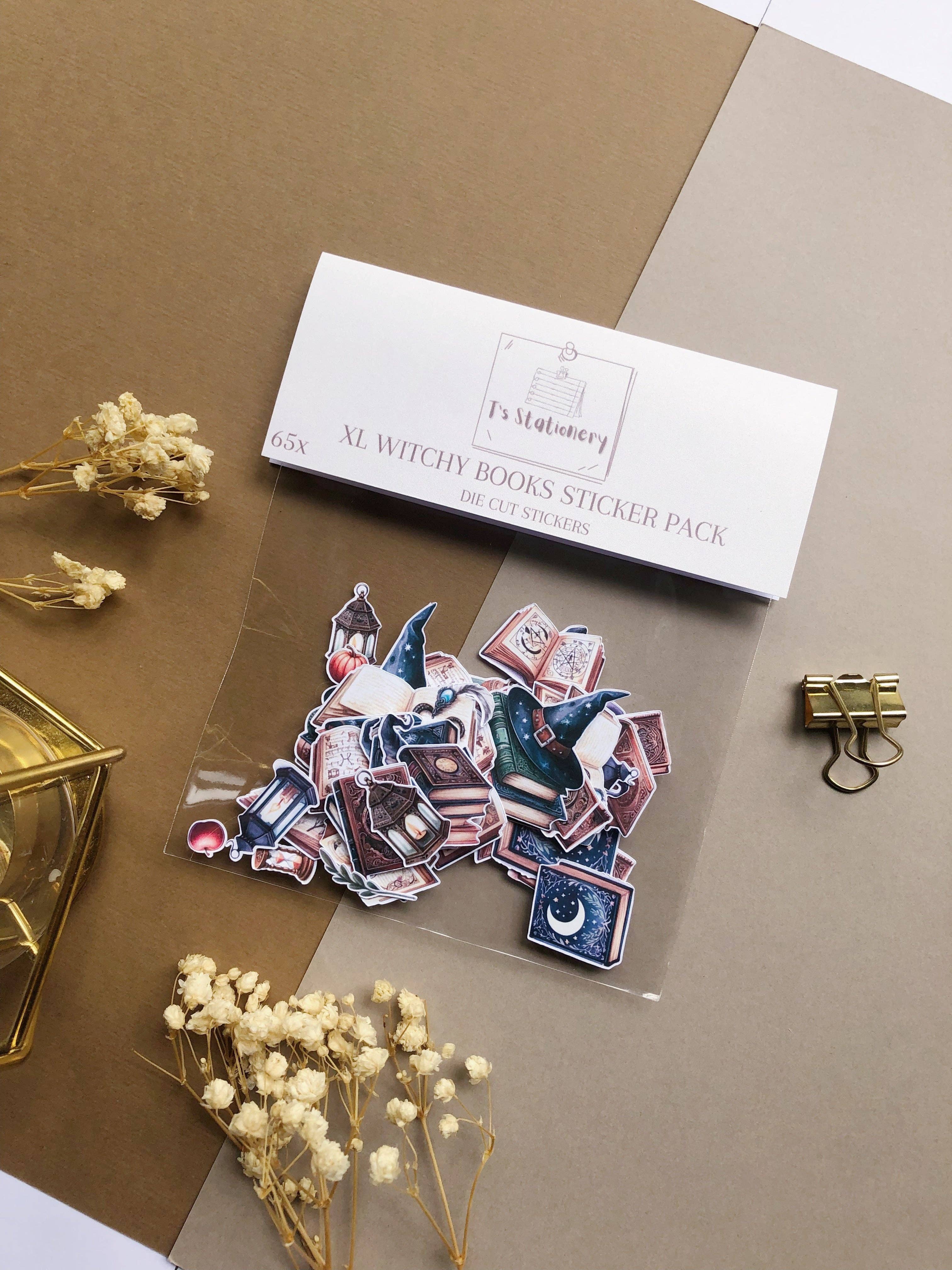 T's Stationery - Wholesale Sticker - "65Pcs XL Witchy Books" Sticker Pack3