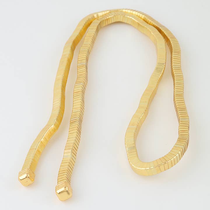 Abstract Box Chain Wrap Choker Necklace for wholesale by 3AM BY H&D ACCESSORIES