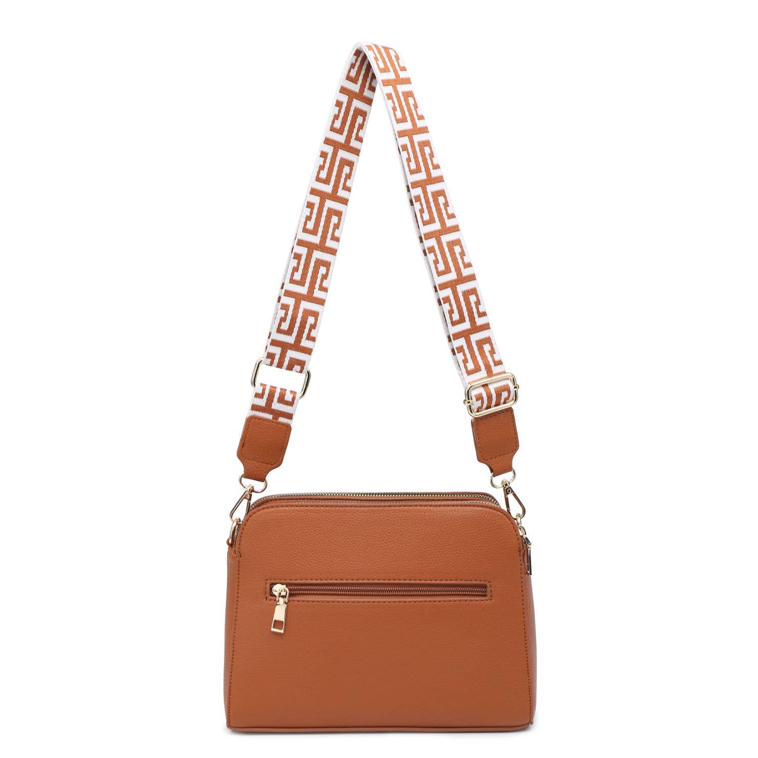 Papaya Fashion Ltd - Vendita all'ingrosso Borsa a tracolla - Donna - B23005-AW-Borsa a tracolla con tracolla in tela a tre sezioni con zip6