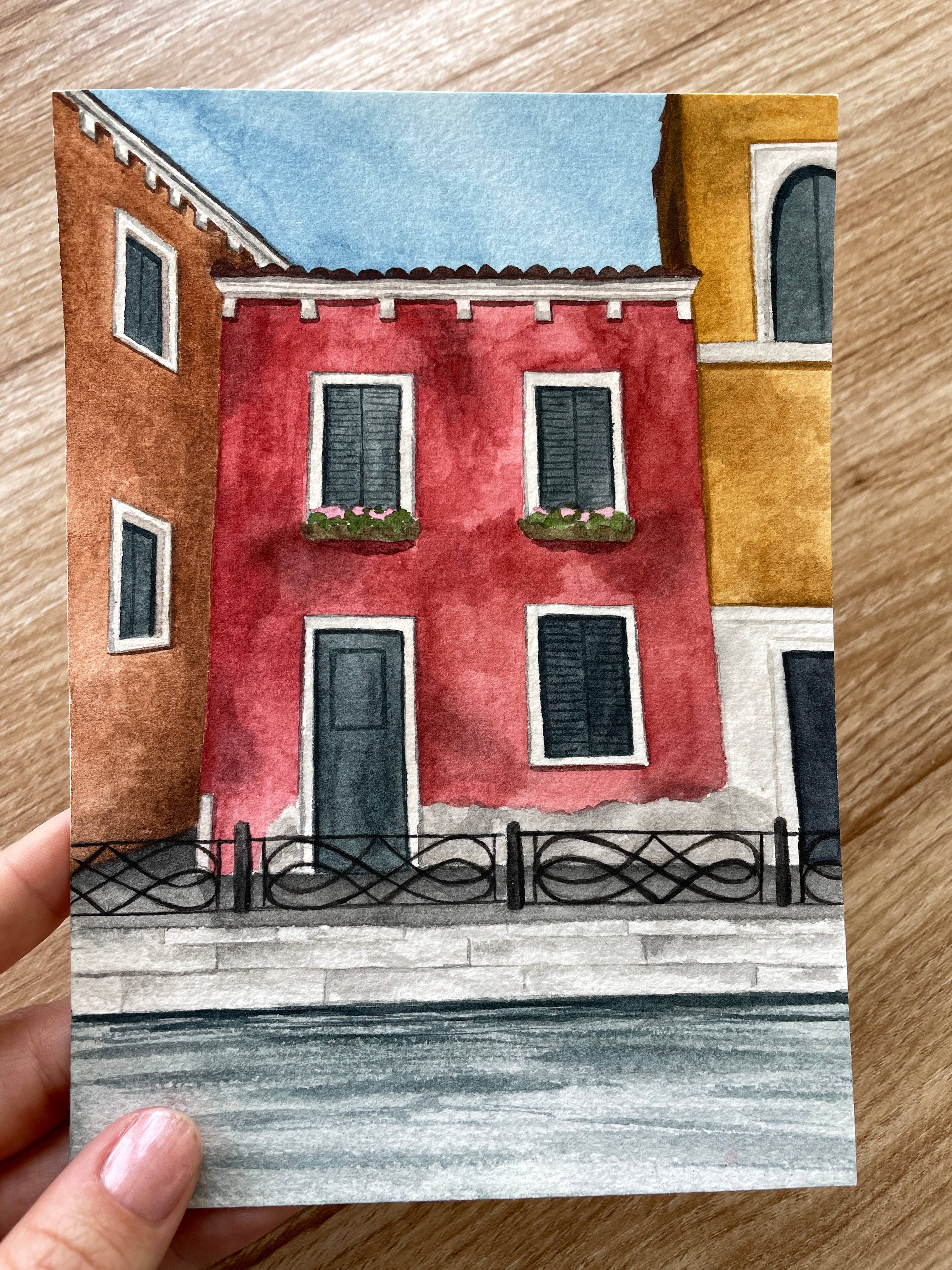 The Campbell Creative - Wholesale Art Print - "Tana" - Venice Watercolor Print3