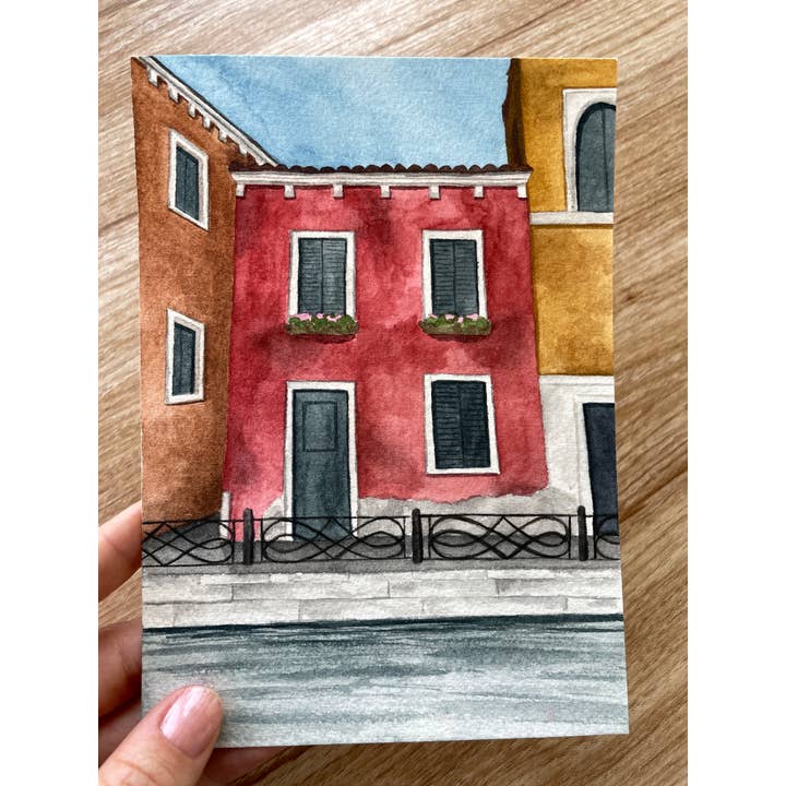 The Campbell Creative - Wholesale Art Print - "Tana" - Venice Watercolor Print3