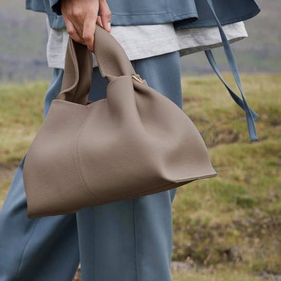 Chenson & Gorett - Wholesale Top Handle Bag - Women's - Italian Leather Handbag for Women with Thick Short Handle9