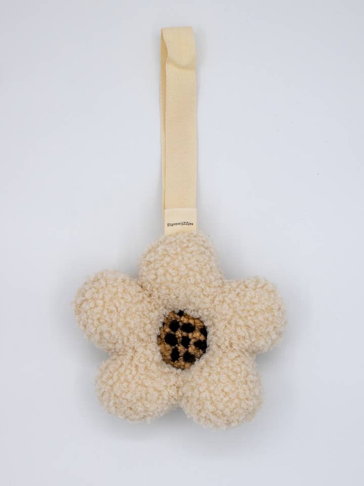 Pacifier plush daisy leopard vanilla for wholesale by Colori Ribelle